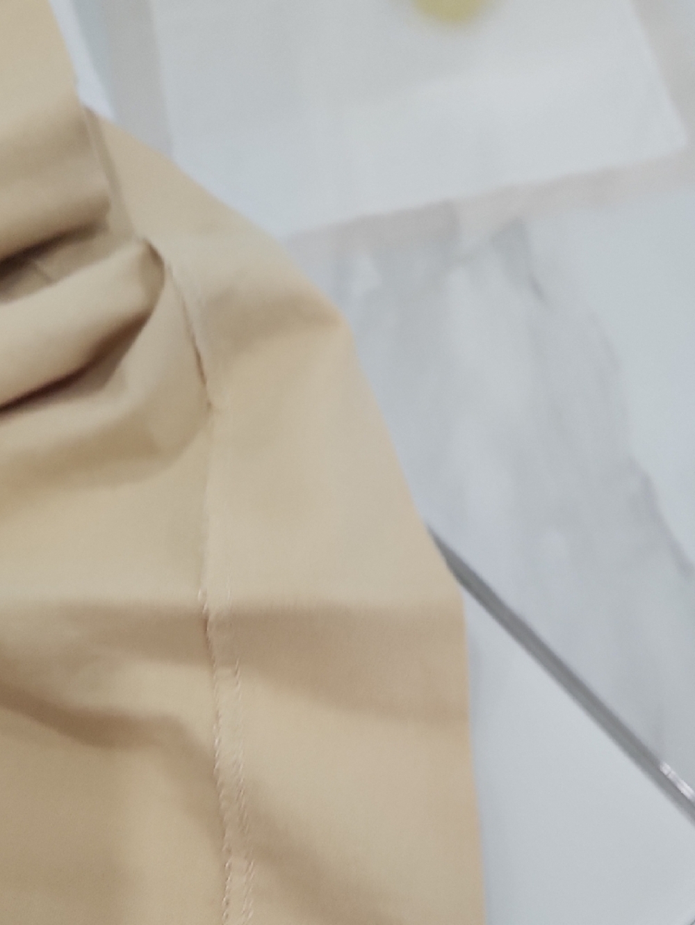 POMANDER place Tan V-Neck Short Sleeve Mini Dress - Picture 10 of 11